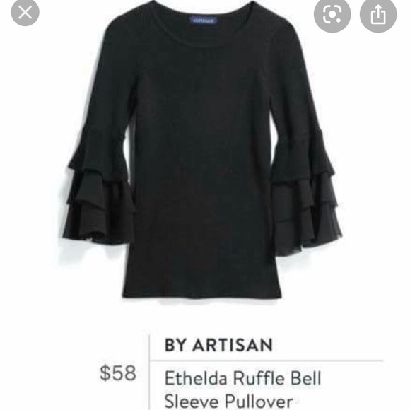 By artisan Tops - Stitch Fix By Artisan Black Ethelda Sweater